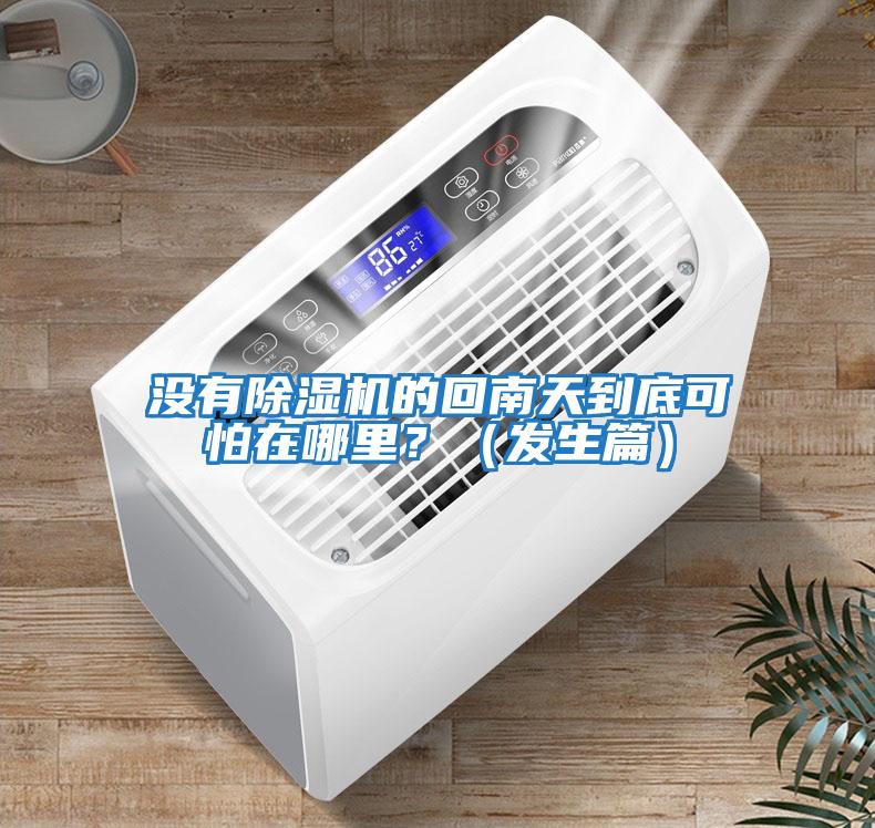沒有除濕機的回南天到底可怕在哪里？（發生篇）