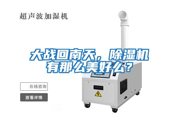 大戰回南天，除濕機有那么美好么？