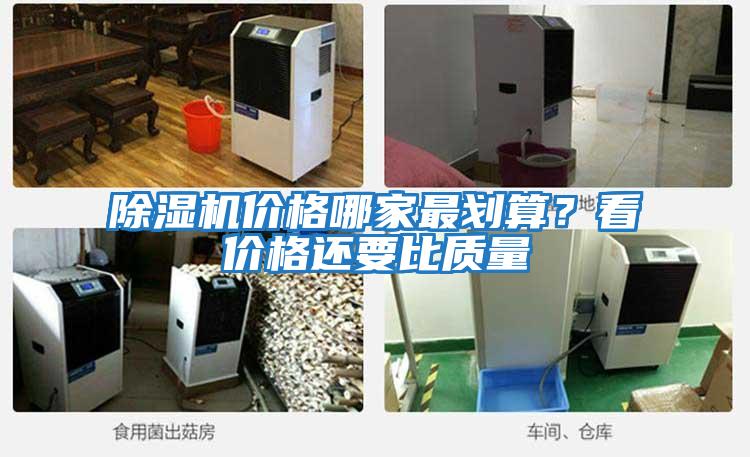 除濕機價格哪家最劃算？看價格還要比質量