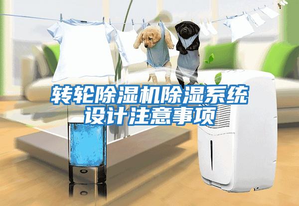 轉(zhuǎn)輪除濕機(jī)除濕系統(tǒng)設(shè)計注意事項