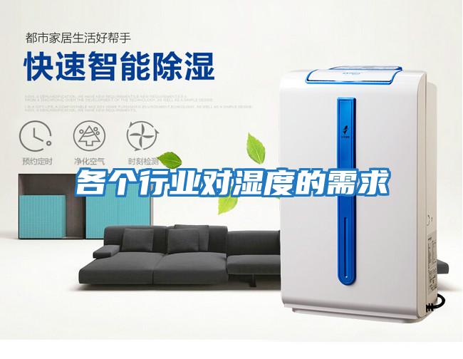各個行業對濕度的需求