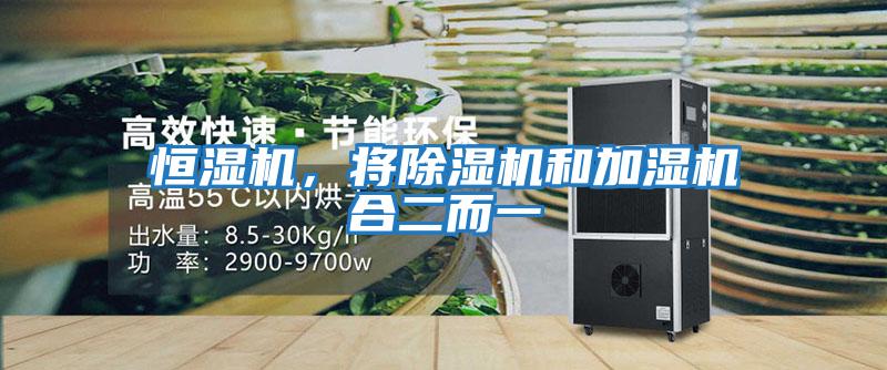 恒濕機,將除濕機和加濕機合二而一