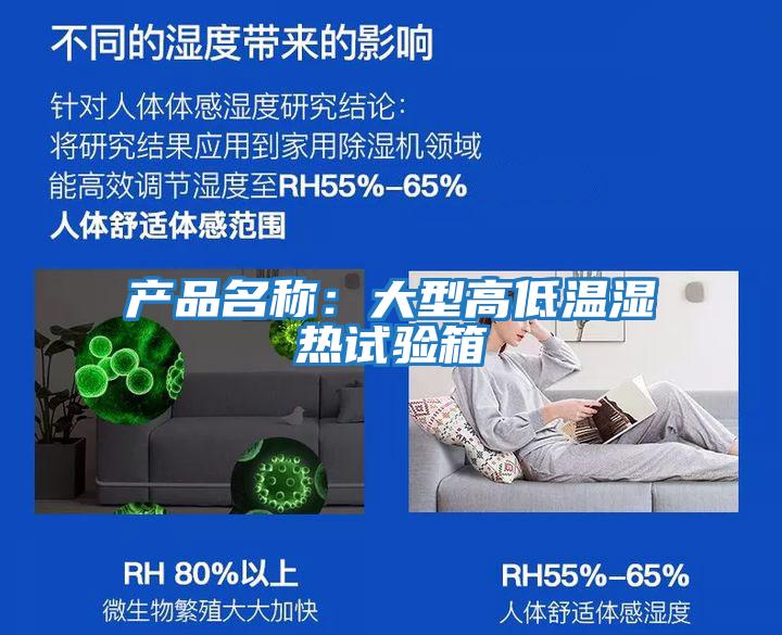 產品名稱:大型高低溫濕熱試驗箱