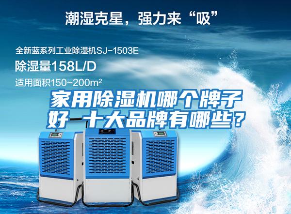 家用除濕機哪個牌子好 十大品牌有哪些？