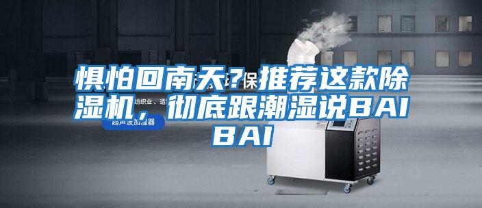 懼怕回南天？推薦這款除濕機，徹底跟潮濕說BAIBAI