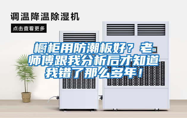 櫥柜用防潮板好？老師傅跟我分析后才知道我錯了那么多年！