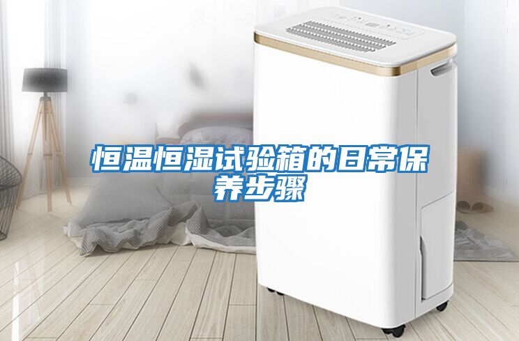 恒溫恒濕試驗箱的日常保養步驟