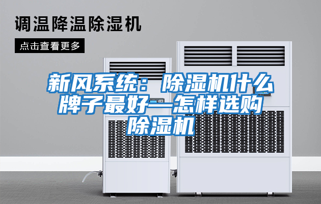 新風系統:除濕機什么牌子最好—怎樣選購除濕機