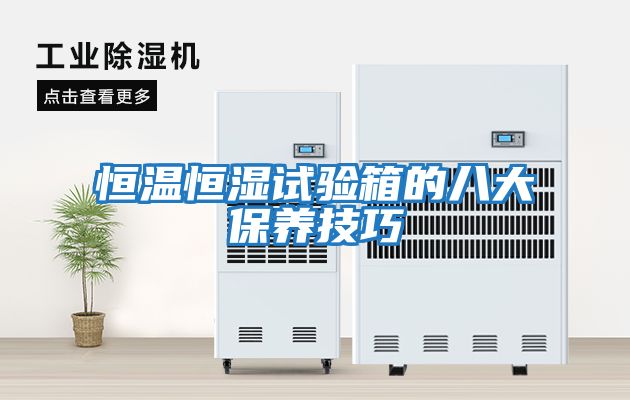 恒溫恒濕試驗箱的八大保養技巧