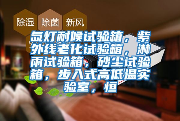 氙燈耐候試驗箱，紫外線老化試驗箱，淋雨試驗箱，砂塵試驗箱，步入式高低溫實驗室，恒