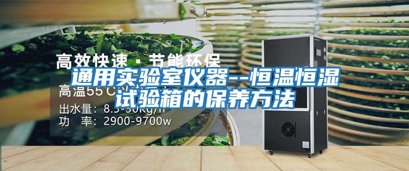 通用實驗室儀器--恒溫恒濕試驗箱的保養方法